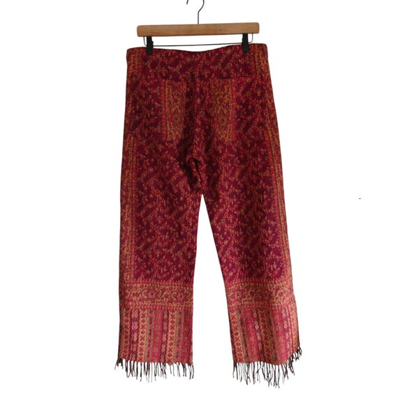 Jayli Nepal Wool Fringe Boho Pants L - Picture 3 of 10